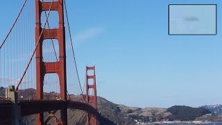 UFO SIGHTING AT THE GOLDEN GATE BRIDGE IN SAN FRANCISCO, CALIFORNIA JANUARY, 2014